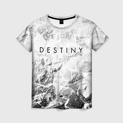 Женская футболка Destiny white graphite