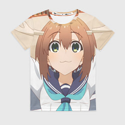 Футболка женская Моя подруга олениха Нокотан Ноко Сиканоко, цвет: 3D-принт