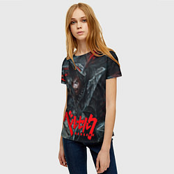 Футболка женская Berserk - Gats and wolf, цвет: 3D-принт — фото 2