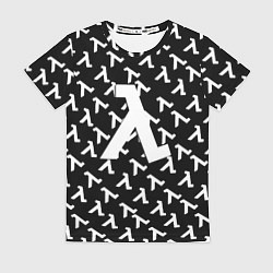 Женская футболка Half liife logo pattern
