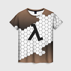 Женская футболка Half life соты