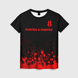 Футболка женская Hunter x Hunter - red gradient посередине, цвет: 3D-принт