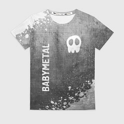 Футболка женская Babymetal - grey gradient вертикально, цвет: 3D-принт