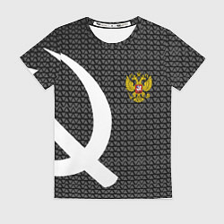 Женская футболка Россия паттерн ссср