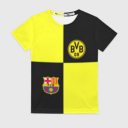 Женская футболка Barcelona x Borussia
