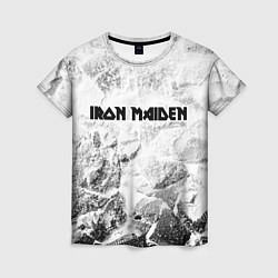 Женская футболка Iron Maiden white graphite