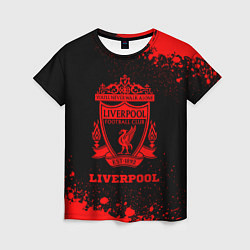 Футболка женская Liverpool - red gradient, цвет: 3D-принт