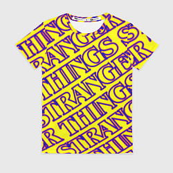 Женская футболка Stranger Things serials