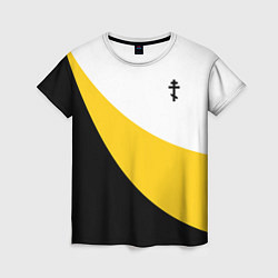 Футболка женская Сокрушу пред ним врагов его малый черный крест Ник, цвет: 3D-принт