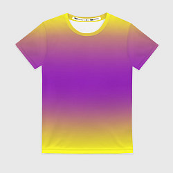 Футболка женская Градиент текстура абстракция, цвет: 3D-принт
