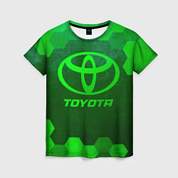 Футболка женская Toyota - green gradient, цвет: 3D-принт