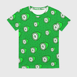 Женская футболка Лимонный паттерн