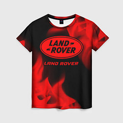 Футболка женская Land Rover - red gradient, цвет: 3D-принт