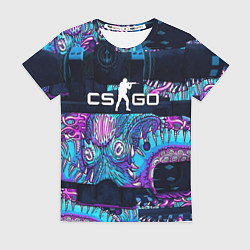 Футболка женская CS GO neon blob, цвет: 3D-принт
