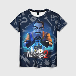 Футболка женская Привет сосед из игры Hello Neighbor, цвет: 3D-принт