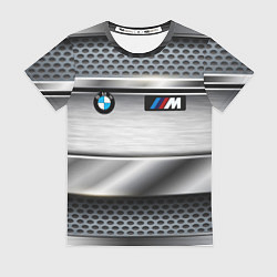 Женская футболка BMW metal texture