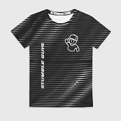 Футболка женская Stumble Guys metal game lines, цвет: 3D-принт