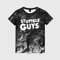 Футболка женская Stumble Guys black graphite, цвет: 3D-принт