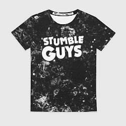 Футболка женская Stumble Guys black ice, цвет: 3D-принт