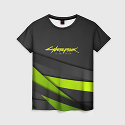 Футболка женская Cyberpunk 2077 stripes line, цвет: 3D-принт