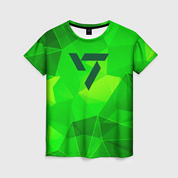 Футболка женская Seventeen green poly, цвет: 3D-принт