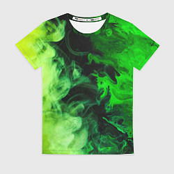 Женская футболка Ядовитый зеленый дым