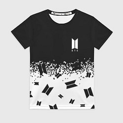 Футболка женская Marshmello dj pattern краски, цвет: 3D-принт