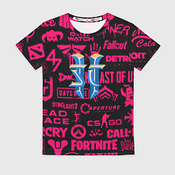 Женская футболка Starcraft logo game