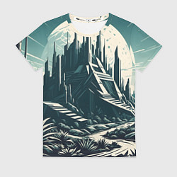 Женская футболка Фантастика город