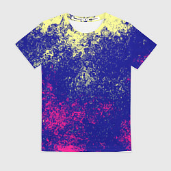 Женская футболка Брызги красок фильтр