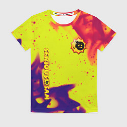 Женская футболка Serious Sam flame yellow