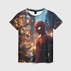 Футболка женская Spider-man new year, цвет: 3D-принт