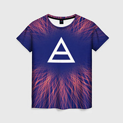 Футболка женская Thirty Seconds to Mars red energy, цвет: 3D-принт