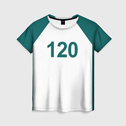 Футболка женская Игра в кальмара 120, цвет: 3D-принт