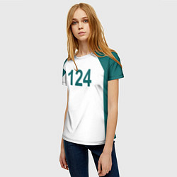 Футболка женская Игра в кальмара 124, цвет: 3D-принт — фото 2
