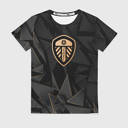 Футболка женская Leeds United golden poly, цвет: 3D-принт