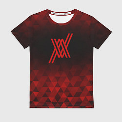 Футболка женская Darling in the FranXX red poly, цвет: 3D-принт