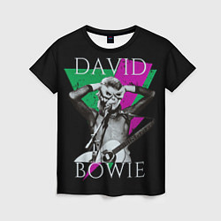 Футболка женская David Bowie - hand goggles, цвет: 3D-принт