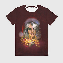 Футболка женская Цирилла в шапке - The Witcher new year, цвет: 3D-принт