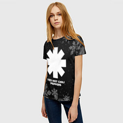 Футболка женская Снежный Red Hot Chili Peppers, цвет: 3D-принт — фото 2
