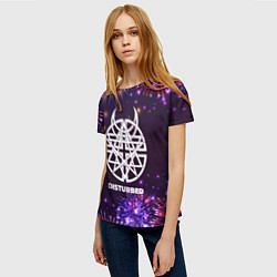 Футболка женская Праздничный Disturbed, цвет: 3D-принт — фото 2