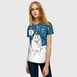 Футболка женская Котозмей Бендер - 2025, цвет: 3D-принт — фото 2