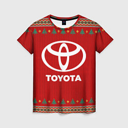 Футболка женская Toyota new year, цвет: 3D-принт