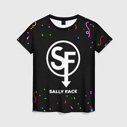 Футболка женская Sally Face конфети, цвет: 3D-принт