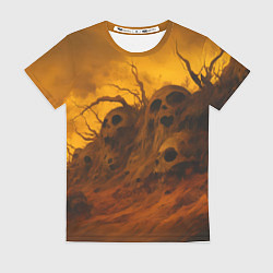 Футболка женская Жутки холм, цвет: 3D-принт