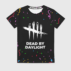 Футболка женская Dead by Daylight конфети, цвет: 3D-принт