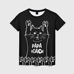 Футболка женская Papa Roach: cat rock, цвет: 3D-принт
