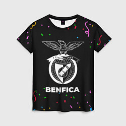 Футболка женская Benfica конфети, цвет: 3D-принт