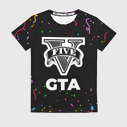 Футболка женская GTA конфети, цвет: 3D-принт