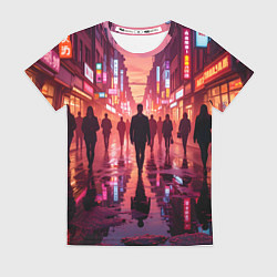 Футболка женская Вечерний мегаполис, цвет: 3D-принт